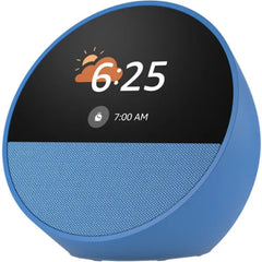 Amazon Echo Spot Smart Alarm Clock Speaker with Vibrant Sound - UAE Stock Ocean Blue