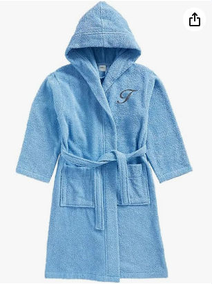 Kids Bathrobe UAE - Daffodil Premium Terry Cotton Hooded Robe Children's Sleepwear Dubai Abu Dhabi | روب حمام أطفال الإمارات - روب قطني تيري بقلنسوة أصفر نرجسي ملابس نوم أطفال دبي أبوظبي
