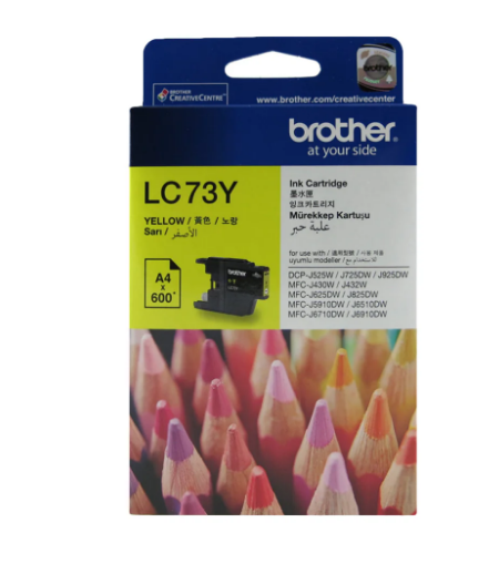 Brother LC73 Yellow Ink Cartridge LC73Y - UAE Wide Delivery | Dubai Abu Dhabi Sharjah