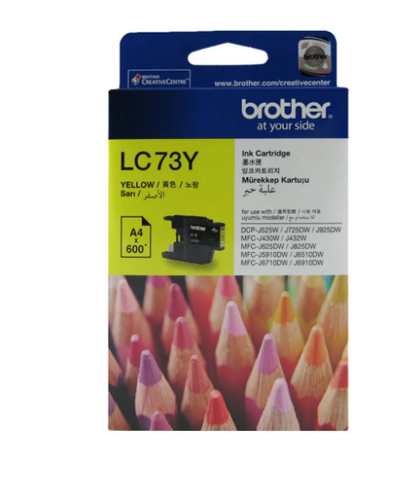 Brother LC73 Yellow Ink Cartridge LC73Y - UAE Wide Delivery | Dubai Abu Dhabi Sharjah