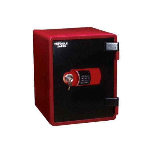 Eagle YES-031DK Fire-Resistant Safe – Red, Digital + Key Lock System