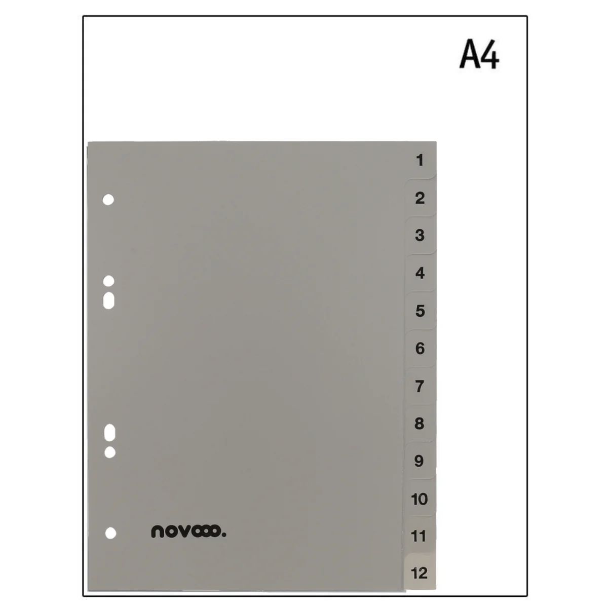 NOVOO A5 Document Dividers 1-12 | Premium Office Organizers UAE | Dubai Abu Dhabi Sharjah