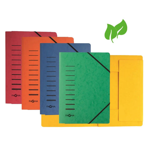 Premium Manila Folder A4 with Elastic Fastener - Orange | Office Supplies UAE