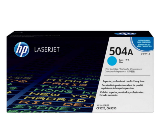 HP 504A Cyan Toner Cartridge CE251A - UAE Wide Delivery | Dubai Abu Dhabi Sharjah