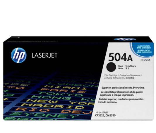 HP 504A Black Toner Cartridge CE250A - UAE Wide Delivery | Dubai Abu Dhabi Sharjah