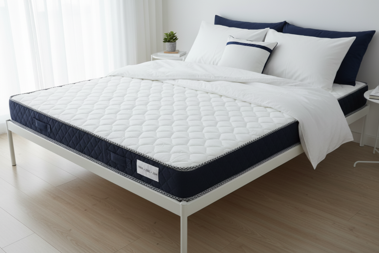 INFINI HOMES Kids Size High Density Foam White Flipable & Foldable REGULAR 180W X 200L X 20H