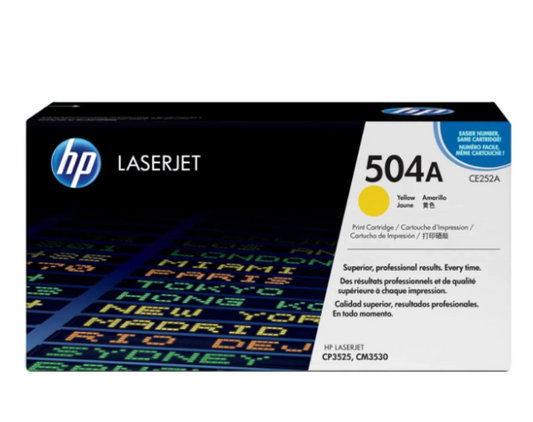 HP 504A Yellow Toner Cartridge CE252A - UAE Wide Delivery | Dubai Abu Dhabi Sharjah