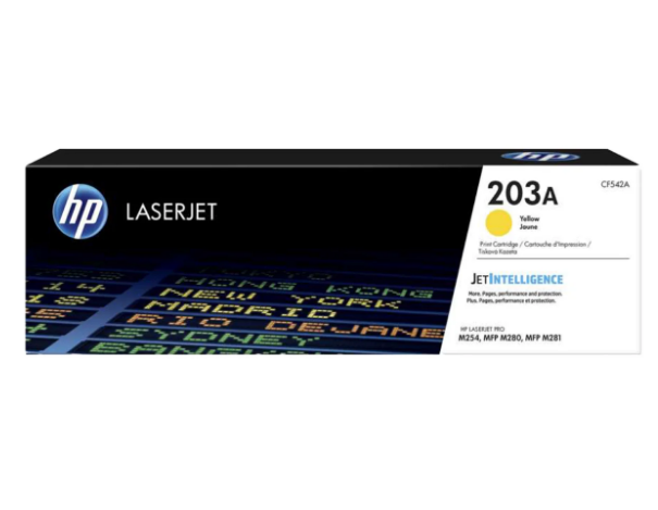 HP 203A Yellow Toner Cartridge CF542A - Dubai Abu Dhabi UAE Delivery