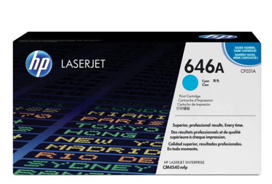 HP 646A Cyan Toner Cartridge CF031A - UAE Wide Delivery | Dubai Abu Dhabi Sharjah