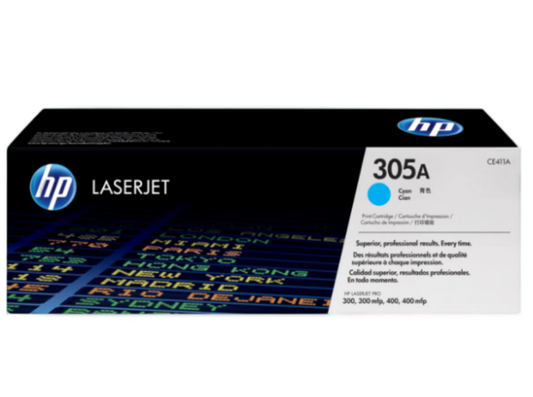 HP 305A Cyan Toner Cartridge CE411A - UAE Wide Delivery | Dubai Abu Dhabi Sharjah