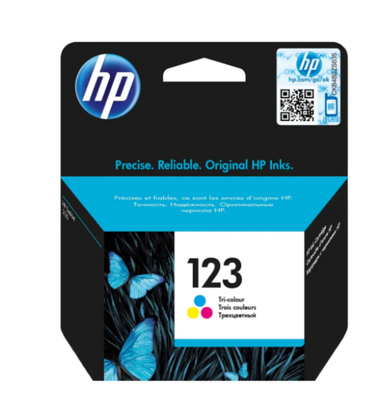 HP 123 Tri-Colour Ink Cartridge F6V16AE | UAE Delivery to All 7 Emirates