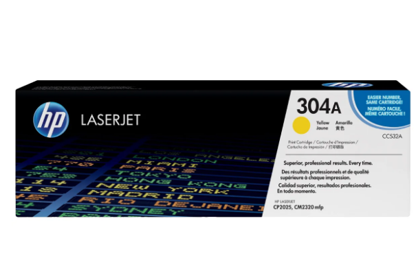 HP 304A Yellow Toner Cartridge CC532A - UAE Wide Delivery | Dubai Abu Dhabi Sharjah