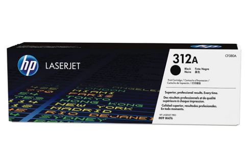 HP 312A Black LaserJet Toner Cartridge - CF380A