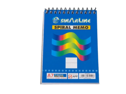 Sinarline A7 Spiral Pad UAE | Premium Office Notebook Dubai Abu Dhabi Sharjah | 50 Sheets Line Ruled
