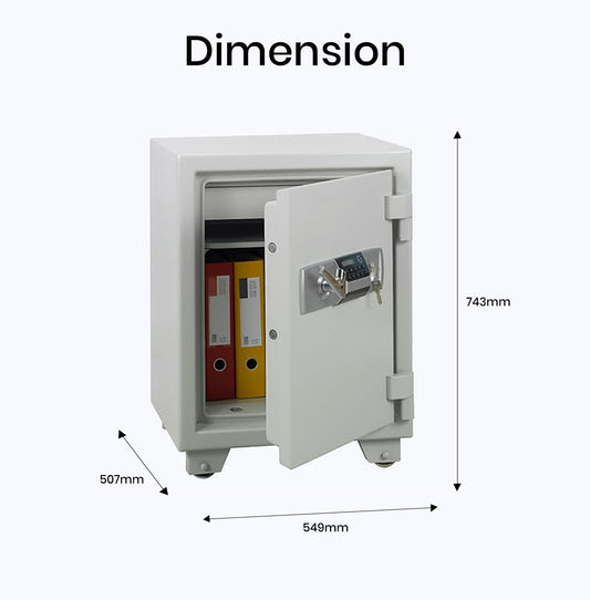 Fire Resistant Safe UAE - Eagle ES-065 Digital Safe with Key Lock | 1 Hour Fire Protection