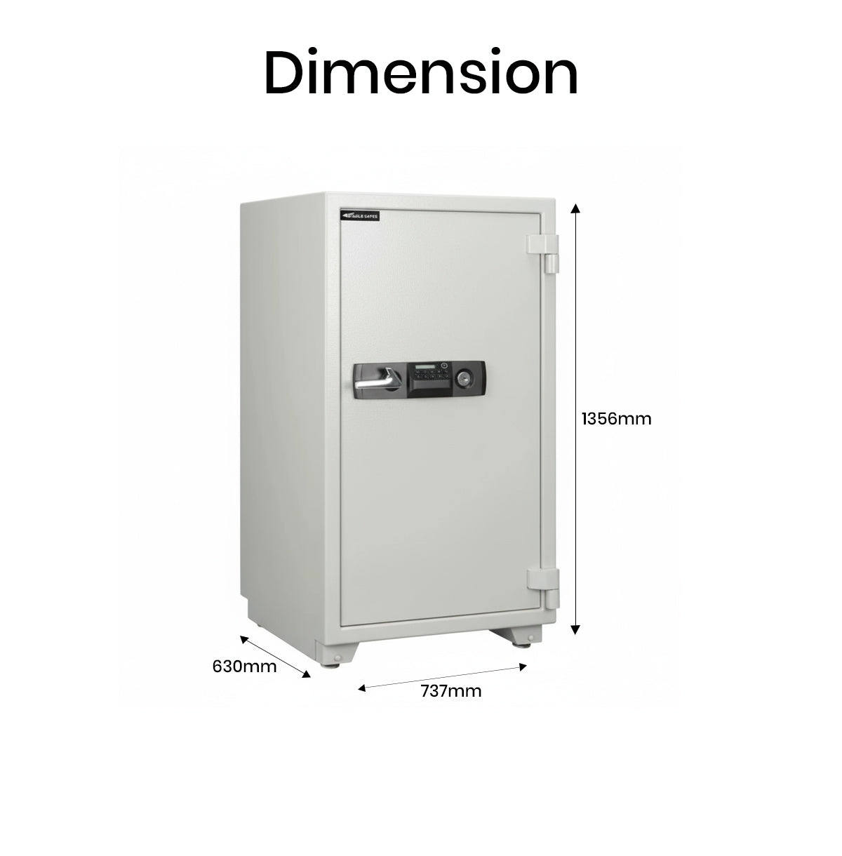 Eagle ES-200 Fire-Resistant Safe – Digital + Key Lock System