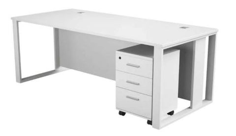 INFINI HOMES Office Table with Metal Leg 140x70x75cm