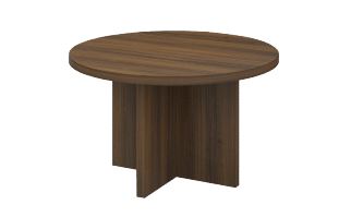 INFINI HOMES Round Table Size 120x75cm Color Walnut + Grey