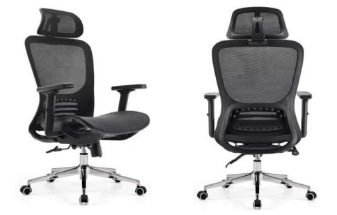 INFINI HOMES High Back Full Mesh Chair Model Styro HB-BLK