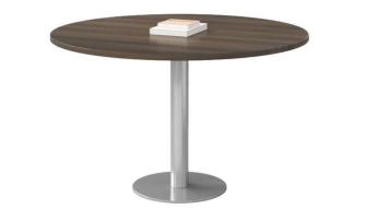 INFINI HOMES Round Table Size 120x75cm 25mm Top with Chrome Legs