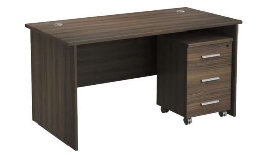 INFINI HOMES Office Table with Pedestal Drawer 140x70cm
