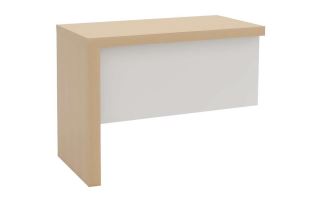 INFINI HOMES Executive Side Extension Table UAE - Model KN0ST-EXT0BX Light Oak White 80x40cm Dubai Abu Dhabi Sharjah