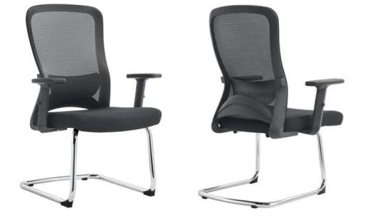 INFINI HOMES Visitors Chair UAE - Model Sammy VC Mid Back Mesh Chrome Frame Dubai Abu Dhabi Sharjah