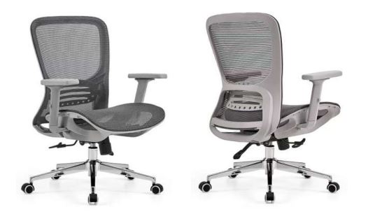 INFINI HOMES Medium Back Full Mesh Chair Model Styro MB-GRY
