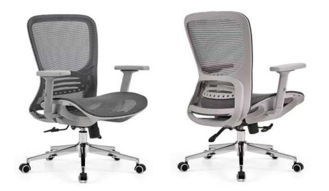 INFINI HOMES Medium Back Full Mesh Chair Model Styro MB-GRY
