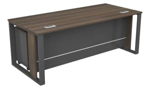 INFINI HOMES Office Table with Metal Leg