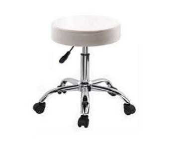 INFINI HOMES Heavy Duty Stool UAE - Model ZF-113 White 35cm Dia Dubai Abu Dhabi Sharjah