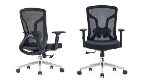 INFINI HOMES Neo Medium Back Chair UAE - Chrome Base Dubai Abu Dhabi Sharjah