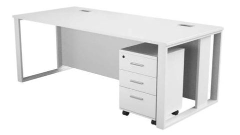 INFINI HOMES Office Table with Metal Leg 180x85x75cm