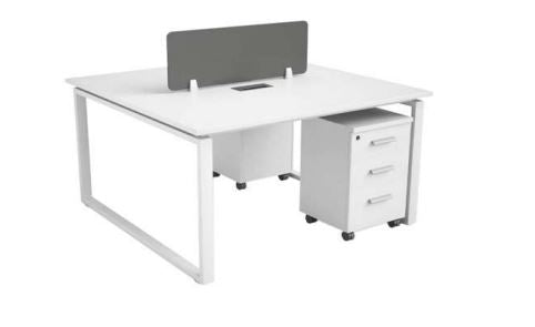 INFINI HOMES 2 Person Workstation with 2 Pedestal Drawers