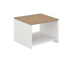 INFINI HOMES Coffee Table UAE - Model BX03-CT40 Oak White 60x60cm Dubai Abu Dhabi Sharjah