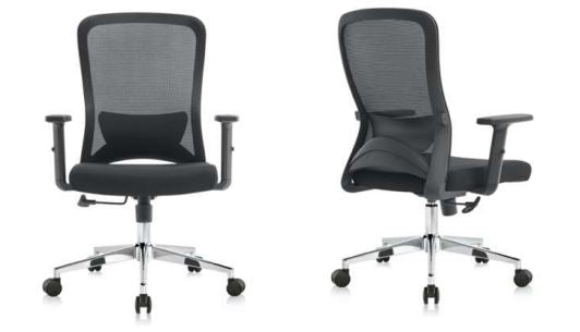 INFINI HOMES Medium Back Mesh Chair UAE - Model Sammy MB BIFMA Certified Adjustable Headrest Dubai Abu Dhabi Sharjah