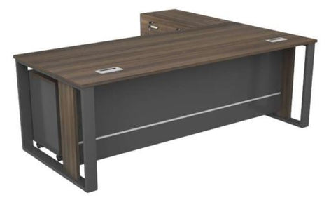INFINI HOMES Office Table with Side Table 160x80cm