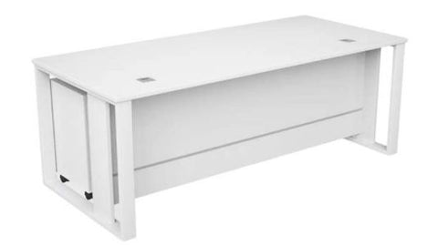 INFINI HOMES Office Table with Metal Leg
