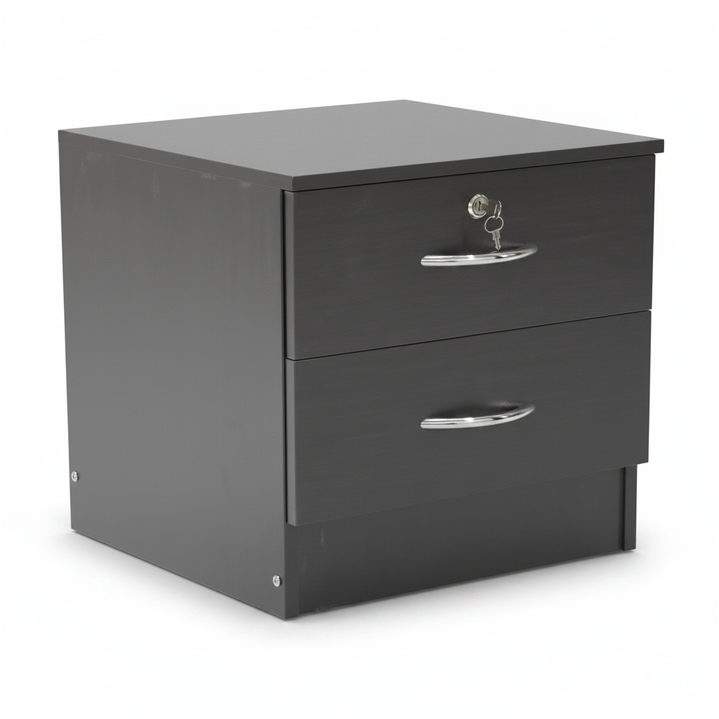 Wooden Night Stand IH 1308 | Bedside Table UAE | INFINI HOMES