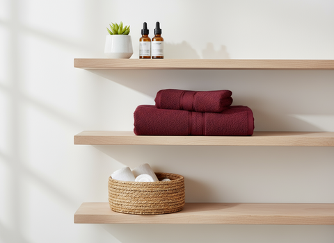 INFINI HOMES Daffodil Premium Hand Towel Set of 2 – 100% Cotton, 40x60 cm, 600 GSM, Dubai Abu Dhabi Sharjah UAE