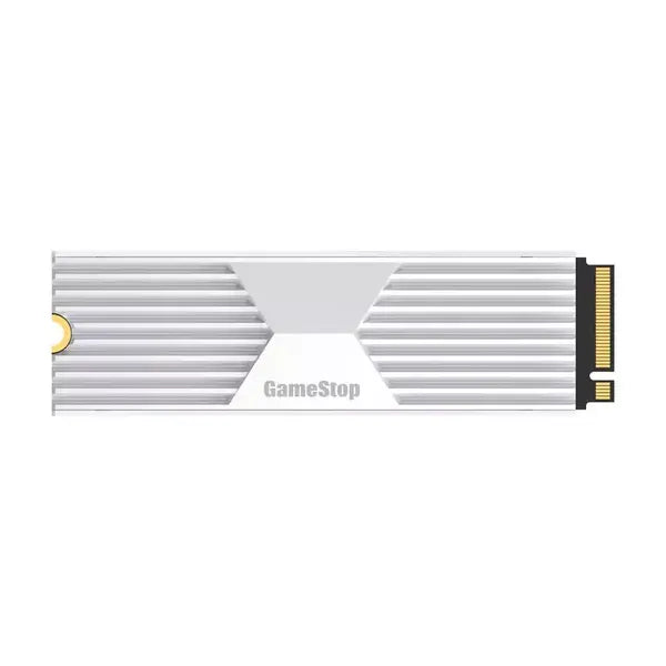 GameStop Internal SSD Storage Expansion NVMe M.2 PCIe Gen 4x4 with Heatsink White - UAE Stock | Fast Delivery to Dubai, Abu Dhabi & All Emirates