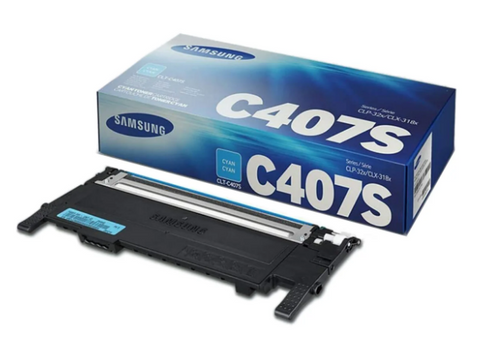 Samsung CLT-C407S Cyan Toner Cartridge