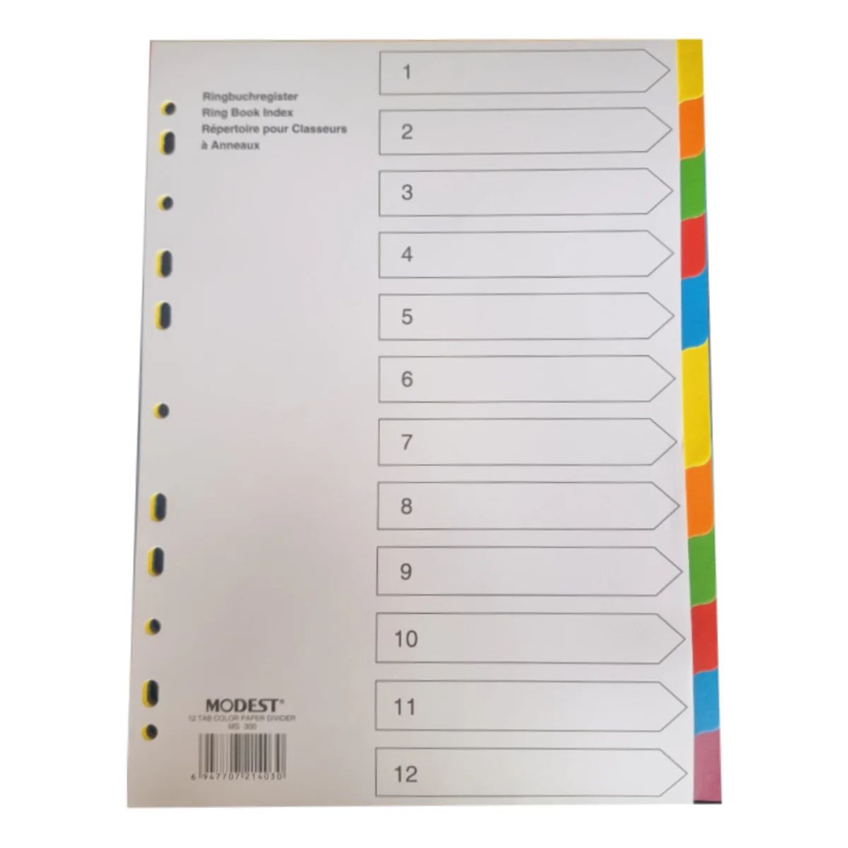 Manila Colored A4 File Dividers - Premium Office Supplies UAE | Dubai Abu Dhabi Sharjah