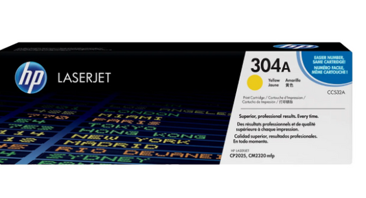 HP 304A Yellow Toner Cartridge CC532A - UAE Wide Delivery | Dubai Abu Dhabi Sharjah
