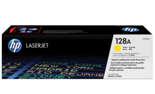 HP 128A Yellow Toner Cartridge CE322A - UAE Wide Delivery | Dubai Abu Dhabi Sharjah
