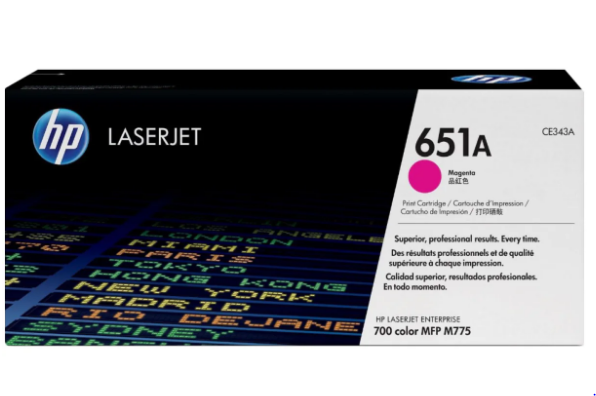 HP 651A Magenta Toner Cartridge CE343A - UAE Wide Delivery | Dubai Abu Dhabi Sharjah