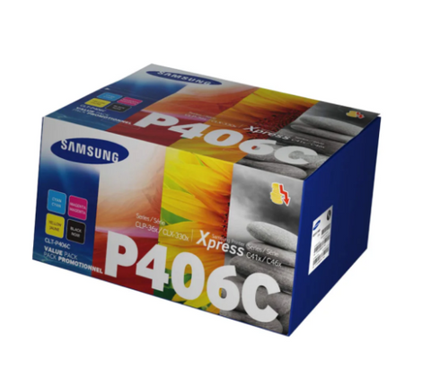Samsung CLT-P406C Value Pack Toner Cartridge
