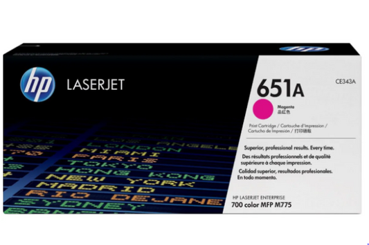 HP 651A Magenta Toner Cartridge CE343A - UAE Wide Delivery | Dubai Abu Dhabi Sharjah