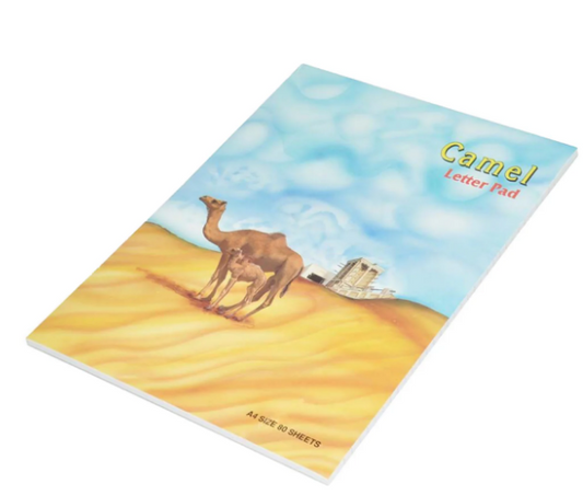 FIS Letter Pad CAMEL A4 Line Ruled 80 Sheets - Premium Office Stationery UAE