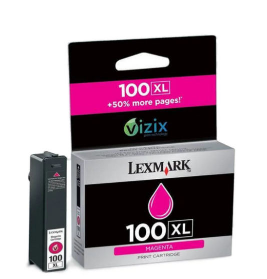Lexmark 100XL Magenta Ink Cartridge 14N1070E | خرطوشة حبر ليكسمارك ماجنتا | UAE Dubai Abu Dhabi Sharjah Delivery